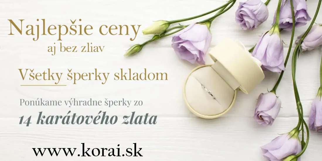 Prívesky z bieleho zlata Korai